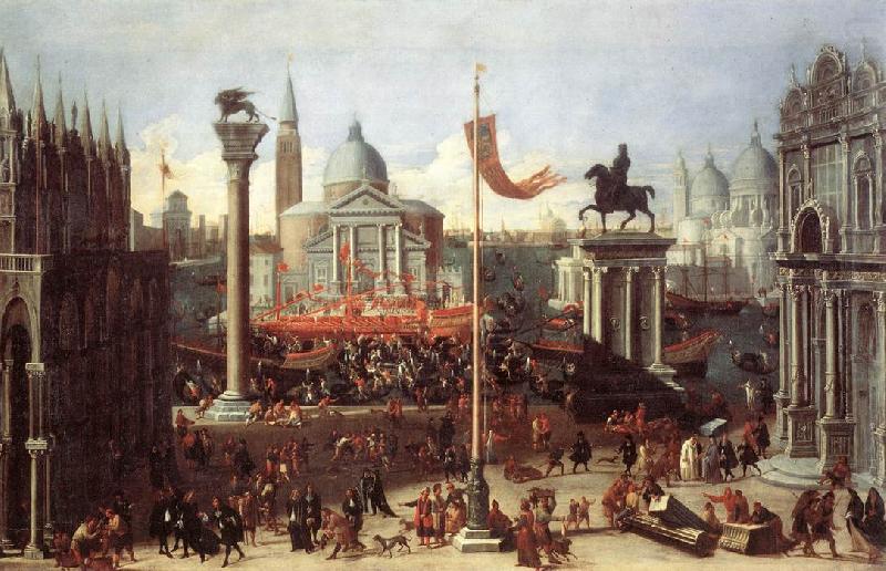Imaginary Scene with Venetian Buildings sg, HEINTZ, Joseph the Younger